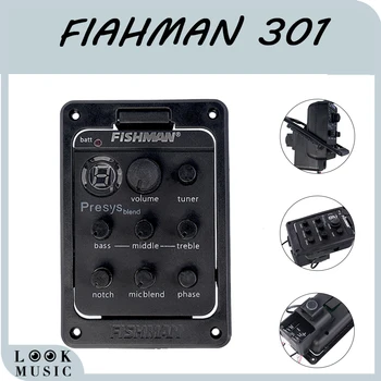 Fishman 301 Presys Maisījums Preamp Akustiskā Ģitāra Ekvalaizers Uztvērējs Uztveršanas ABS Ģitāra, Instrumenti,