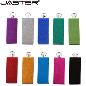 JASTER Jaunu Rotējošo Metāla Krāsas USB2.0 64GB Flash Drive 32GB Pildspalva Diskus 16GB 8GB Memory Stick augstas klases biznesa dāvanas, Bezmaksas logo