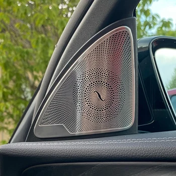 Automašīnu Durvju Audio Skaļrunis Dekoru Segtu Skaļrunis 3D Apdares Ielīmi, Mercedes Benz AMG E C Klases W205 W213 GLC Auto Stils