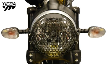 Par Ducati Scrambler Cafe Racer 2017 2018 2019 2020 2021 Motocikla priekšējo Lukturu Aizsargs Restes Galvas gaismas Aizsargs Lampu Tīkla Vāks