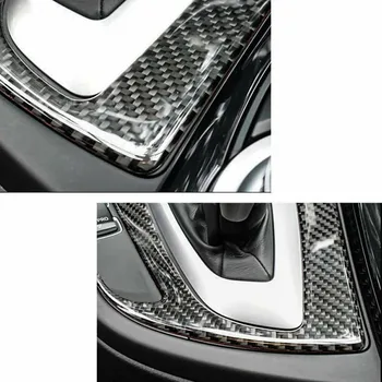 Oglekļa Šķiedras Stila Auto Centrs Kontrolēt Pārnesumu Pārslēgšanas Paneļa Vāciņš Melns Rāmis BMW 3 Series F30 GT F34-2018