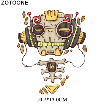 ZOTOONE Astronauts Robots Plāksteris Dzelzs Pārskaitījumu Apģērbs T-kreklu Lācis Uzlīmes Diy Siltuma Nodošanu Appliques E