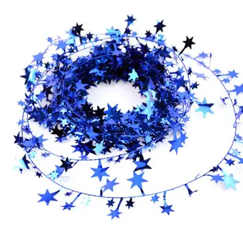 1GB Ziemassvētku Eglīte Karājas Zvaigžņu Priežu Vainags Ziemassvētku Rotājumi, Ornamentu, 5 Krāsas 5m Vairumtirdzniecības JETTING