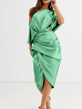 Biroja Dāma Moderns Šiks Elegants Modes Sieviešu Kleitas, Vasaras 2021 Jaunas Ielidošanas Streetwear Kaudzē Zīmulis Kleita Drēbes