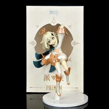 Genshin Ietekmes Statuetes Cosplay Anime Paimon Attēls Rotaļlietu Kawaii Piederumi Dāvanas Kolekcijas