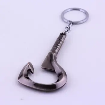 Dongsheng Spēles Dota 2 Keychain Pudge Gaļas Āķa Ieroci Modelis Keychain dota2 Atslēgu gredzens pudele nazis