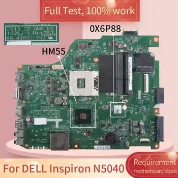 KN-0X6P88 DELL Inspiron N5040 10263-1 0X6P88 HM57 DDR3 Grāmatiņa, pamatplate (Mainboard) pilns tests strādā