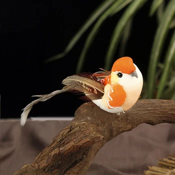 6pcs Mini Putnu Modelis Amatniecības Rotājumi Displejs Sākuma Tabletop Kolekcija Dekors Mākslīgie Dzīvnieku Figūriņas