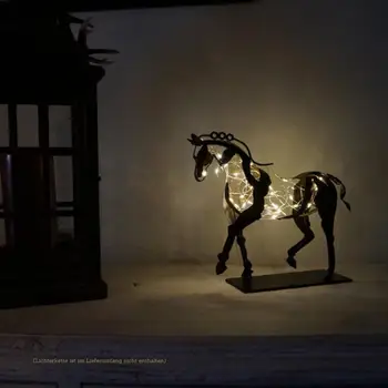 Mājas Dekori Zirgu Statuja Metāla Ornamentiem Adonis 3-dimensiju Ažūra Anotācija Vintage Darbvirsmas Office Dekori Ziemassvētku Rotājumi