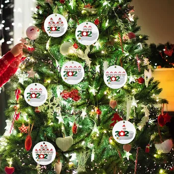 Ir 2021. Karantīnas Ziemassvētku Puse Apdares Dāvana Ziemassvētku Vecīša Maska Ar Personalizētu Dāvanu, Rotājumu Ziemassvētku Eglītes Rotājumu Visas Sērijas