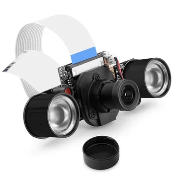 Nakts Redzamības Kameras Modulis Aveņu Pi 4, Mini 5MP 1080P HD Video OV5647 Sensors Webcam Komplekts ar iebūvētu IS-Cut