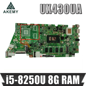 UX430UAR UX430UN i5-8250CPU Par Asus UX430U UX430UAR UX430UA UX430UN Klēpjdators Mātesplatē REV2.0 Tests