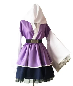 Anime Shippuden Uzumaki Cosplay Kostīmu Seksa Pāreja Kimono Lolita Kleita Meitenēm, Sievietēm Sieviešu Japānas Stila Kleitas