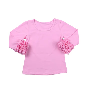 Krekli pusaudžu meiteņu kokvilnas balta tukša rozā gudrs pavasarī, rudenī garām piedurknēm t-krekls ikdienas topi modes apledojuma savirmot krekls