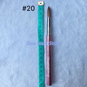 1GB Nail Art Kolinsky Sable Akrila Otas UV Gel poļu DIY Krāsošana Griešanai Pen Manikīra Zīmēšanas Rīki Nr. 6#8#10#12#14#16