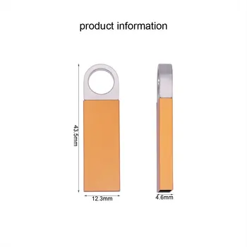 JAUNU Pendrive 64GB, 128GB Atmiņas karti memory Stick 64GB, 128GB 32GB 16GB 8GB USB Flash Drive 2.0 Metāla Ūdensizturīgs Memoria Key USB Stick Logo