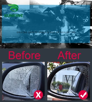 2GAB Auto Atpakaļskata Spogulī, ar aizsargplēvi Auto Spoguļi, Logu Skaidrs Plēves Pret Apžilbināt Ūdensizturīgs Ūdensnecaurlaidīgs Anti Migla, Auto Uzlīmes