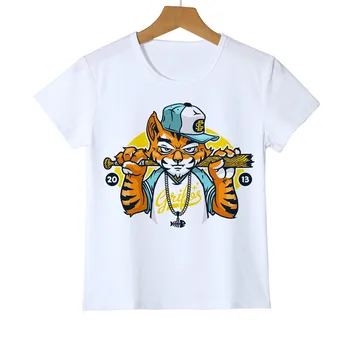 Kaķis Unicorn Rainbow girl t kreklu bērnu tee kawaii kaķis karikatūra dzīvniekiem, topi krekls camiseta feminina bērnu apģērbs