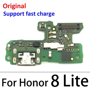 Oriģināls Jaunu USB Uzlādes Port Savienotājs Valde Ar Mic (Mikrofons Flex Kabelis Huawei Honor 8 9 Lite 8X 10 20 Pro 20i