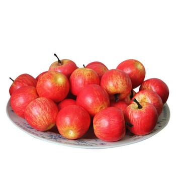 20pcs Viltus Augļi Mākslīgās Red Apple Putu Plastmasas Viltus Mākslīgie Augļi DIY Modelis Puse Virtuves Kāzu Dekorēšana Piederumi