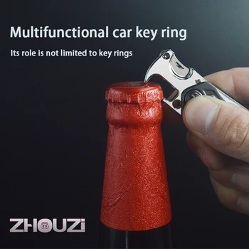 DIY Daudzfunkciju Auto Keychain Atslēgu piekariņi Atslēgu Gredzens Alus Nazis Fidget Ripu Priekš Mazda CX5 CX-5 CX 5 Auto Piederumi