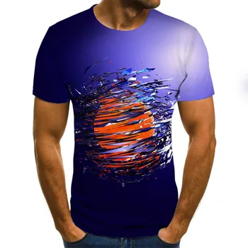 Vasaras Vīriešu T-krekls Ms. Bišu 3D sporta Krekls 3D Drukas Personības Īsām Piedurknēm O-veida Kakla
