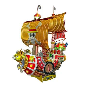 3D Metāla Puzzle VIENU GABALU TŪKSTOŠI SUNNE Lāzera Griešana Krāsains Modelis Laivu Mozaīkas Kolekcija Pieaugušo Dāvanu Rotaļlietas DIY Amatniecības