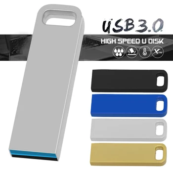 Super Mini Metāla Usb 3.0 Flash Drive 64GB, 128GB 16GB 32GB Flash Drive Portatīvu Atmiņas USB Pendrive Uzglabāšanas Flash Disku Dāvanu