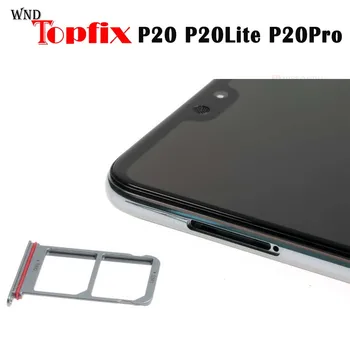 Par Huawei P20 SIM Kartes ligzda Turētājs P20 Lite ProMicro SD kartes Ligzdas Adapteris Huawei P20 Pro Sim paliktņa Rezerves Daļas