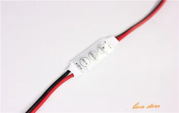 5gab/daudz 12V Mini 3 Taustiņus Vienu Krāsu LED Kontrolieris Spilgtumu Reostats led 3528 5050 sloksnes gaismas Bezmaksas piegāde