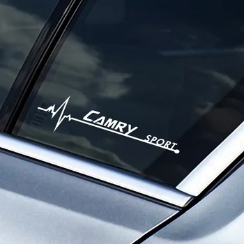 2gab Auto Sānu Logu Ķermeņa Rotājumi Uzlīmes TOYOTA C-HR RAV4 Yaris Camry Mirai Avensis Prado VVT-I 4WD TRD Auto stils