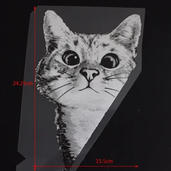 Kaķis Dzelzs Uz Plāksteris DIY Siltuma Pārneses Uzlīmju Appliques Apģērba Auduma T-Krekls