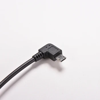 1PC 27cm taisnā Leņķī USB 2.0 Vīriešu un 90 Grādu Leņķis pa Kreisi Micro USB 5 Pin Vīriešu Kabeļu Vadu Adapteris Savienotājs Konvertētājs