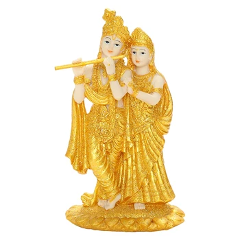 Radha un Krišna Statuja Hindu Budas Statuetes Mājas Dekoru Telpas Birojam Apdare Indijas Reliģijas Feng Shui Amatniecības