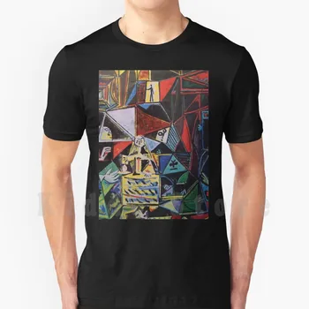 Aptuveni Vectorised Pikaso T Krekls Diy Lielo Izmēru Kokvilnas Pikaso Las Meninas Kubisma Muzejs Abstraktas Līnijas Mākslas Gleznotājs Artsy
