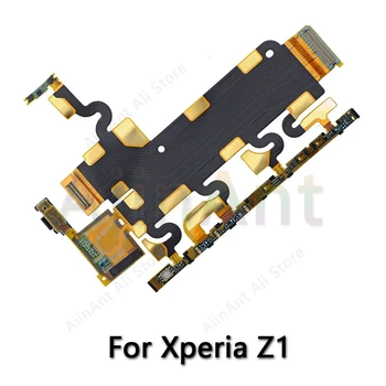 Sony Xperia Z Z1 Z2 Z3 Z4 Z5 Compact Premium Plus Oriģinālās Power Flex Apjoms, Sānu Taustiņš Taustiņš Mikrofons Lentes Flex Kabelis