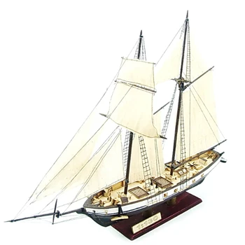 1:130 Buru DIY Kuģu Montāžas Modelis Klasiskā Koka Laivu Apdare Koka