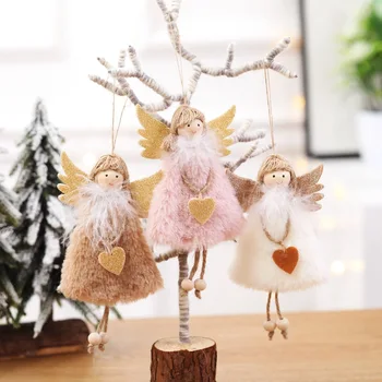 Cute Ziemassvētku Eņģelis Lelles Ziemassvētku Eglītes Rotājumi Rotājumi Ziemassvētku rotājums Mājās, Jaunais Gads 2019 2020 Bērniem, Dāvanu
