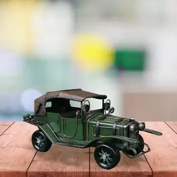 Retro Skārda Automašīnas Modeli, Krāsu Antīkā Stilā Klasisko Auto Rotaļu Vintage Metāla Automašīnu Amatniecības Ornamenti, Viesistaba, Mājas Apdare