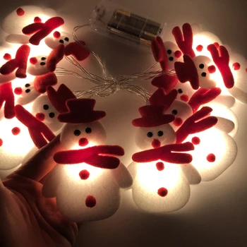 1.6 M-10, Sniegavīrs, Ziemassvētku Eglīte LED Garland Stīgu Gaismas Ziemassvētku rotājums Mājās ziemassvētku rotājumi 2022 Jaunā Gada Dāvanas