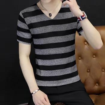K284 versija tendence oshort piedurknēm krekls, t-kreklu piedurknēm rudens t-krekls Qiuyi jaunu korejiešu versija tendence vīriešu