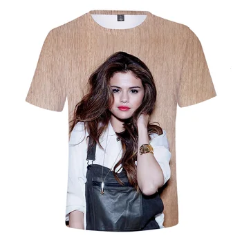 Ir 2021. Selena Gomez Dziedātāja 3d Druka T Kreklu, Sieviešu T Tee Kreklu Femme Clothesp Plakātu ZĪMES Lucas