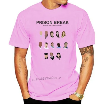 Vīriešu T-Krekls Prison Break Smieklīgi Tīras Kokvilnas t-veida Krekls ar Īsām Piedurknēm T Krekls Crewneck Apģērbu Grafiskais Izdrukāt