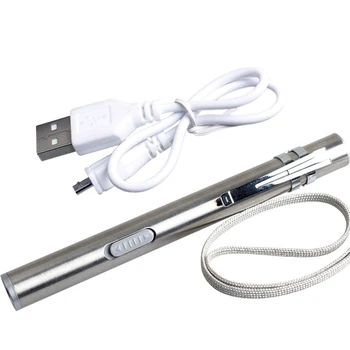 Portatīvo Lukturīti, USB Uzlādējams LED Lukturi Āra Ūdensizturīgs Mini Lāpu Keychain Lampas Augstas Kvalitātes Lāpas Gaisma