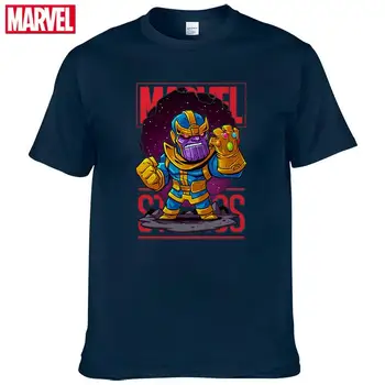 Brīnums Avengers Thanos T-krekls, Ērti, Elpojoši kokvilnas Modes apģērbi pusaudžiem Vasaras tshirts vīriešu t krekls #162
