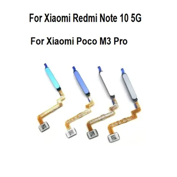 Par Xiaomi Redmi, Ņemiet vērā, 10 5G / POCO M3 Pro, Home Poga Izvēlnes pirkstu Nospiedumu Sensoru Touch ID Skeneris Lentes Connector Flex Cable