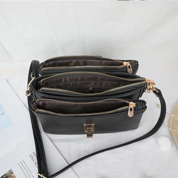 YBYT ličī modelis sieviešu ādas somas daudzas kabatas crossbody somas sievietēm vintage plecu messenger bag bolsas feminina