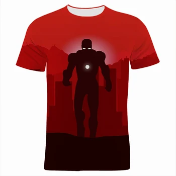 Dzelzs Vīrs 3D Drukas Vasaras T Krekls Vīriešiem Marvel Filmu Super Varonis Bērnu Apģērbs ar Īsām Piedurknēm Lielgabarīta Sieviešu Tee Krekli, Topi