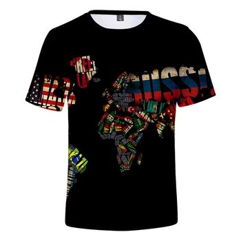 Jaunu 3d T Krekli Pasaules Kartē Izdrukāt Vasaras Modes Vīriešu, Sieviešu T-krekls ar Īsām Piedurknēm Vīrietis Sieviete 3D T-krekli, t-veida Krekls, Krekli, Topi