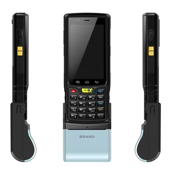 Sākotnējā 1D 2D Lāzera Svītrkoda Skeneri android PDA UHF Rfid Lasītājs Rokas Termināls ar Tastatūru rokturis 4G 8800mAH